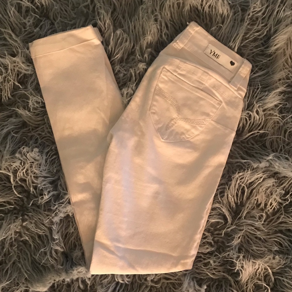 White YMI jeans